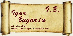Igor Bugarin vizit kartica